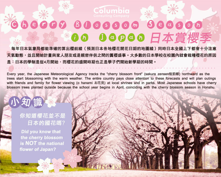 日本賞櫻季 Cherry Blossom Season in Japan