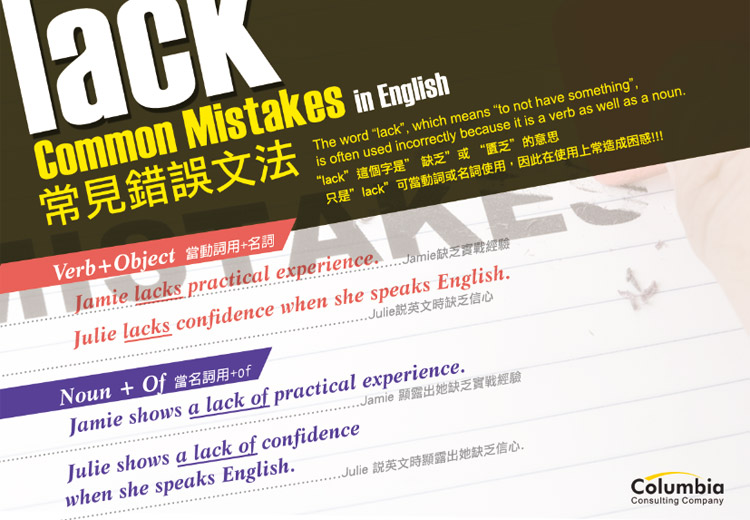 常見錯誤文法 Common Mistakes in English