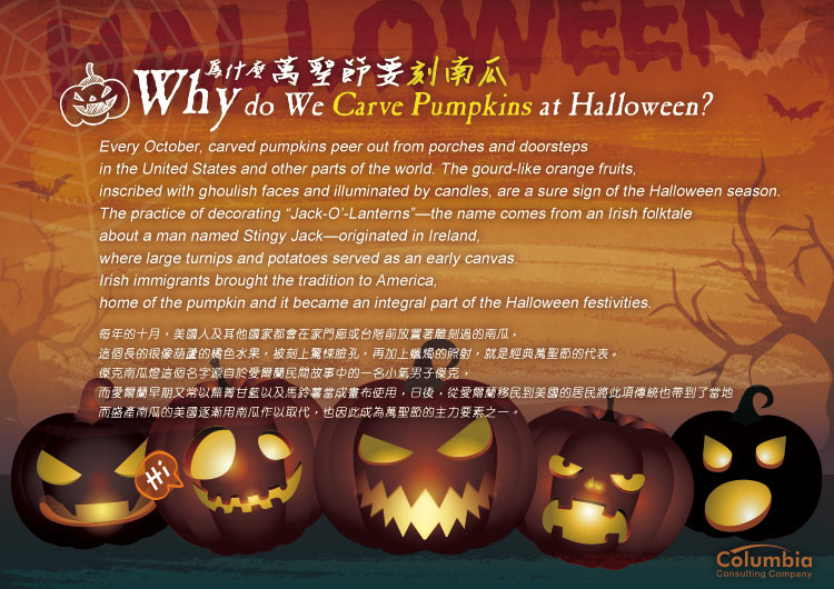 為什麼萬聖節要刻南瓜 Why do We Carve Pumpkins at Halloween?