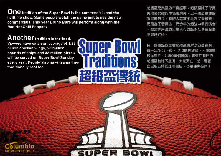 超級盃傳統 Super Bowl Traditions