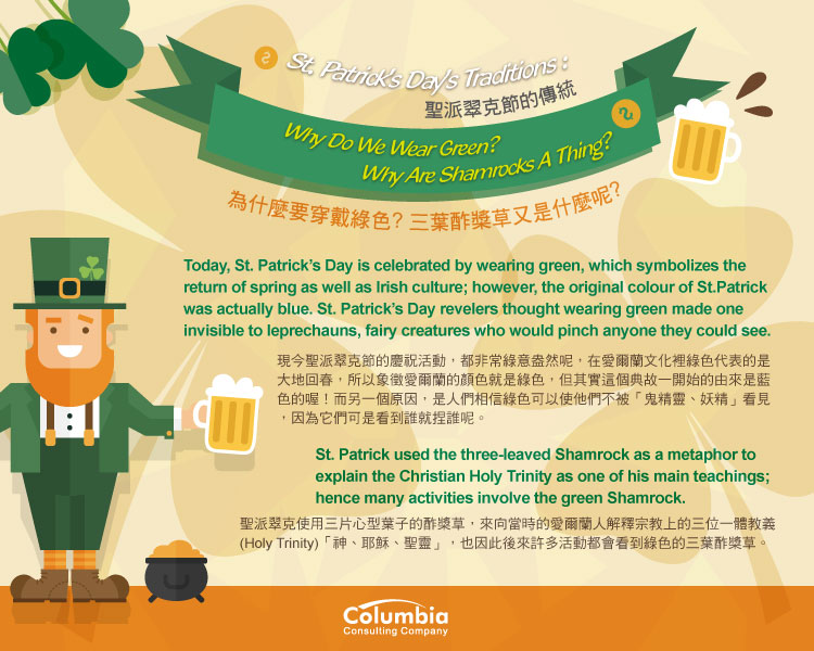 聖派翠克節的傳統 St. Patrick's Day's Traditions