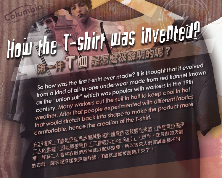 第1件T恤是怎麼發明 How the T-shirt was Invented?