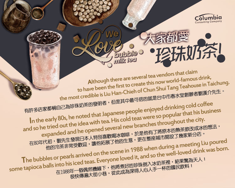 大家都愛的珍珠奶茶 We Love Bubble Milk Tea!