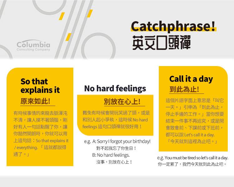 英文口頭禪 Catchphras