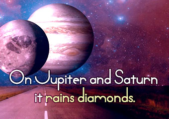 木星和土星上的鑽石雨 On Jupiter and Saturn It Rains...