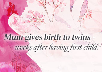 雙胞胎出生差1週！ Mum gives birth to twins - weeks..