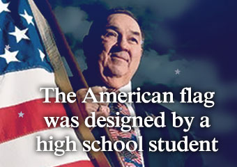 美國國旗竟然是.. The American flag was designed by a..