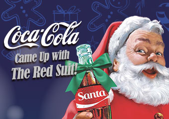 原來是可口可樂.. Coca Cola Came Up with The Red Suit